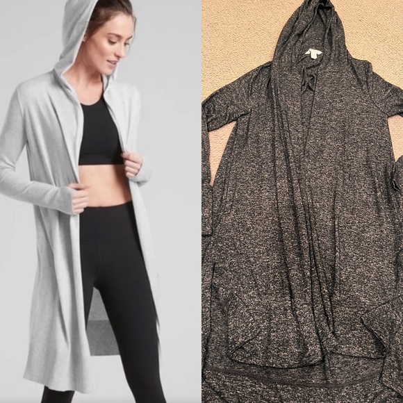 Athleta Sweaters - athleta duster cardigan hooded small